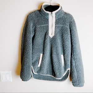 Abercrombie & Fitch Sherpa Pullover Sweater Small